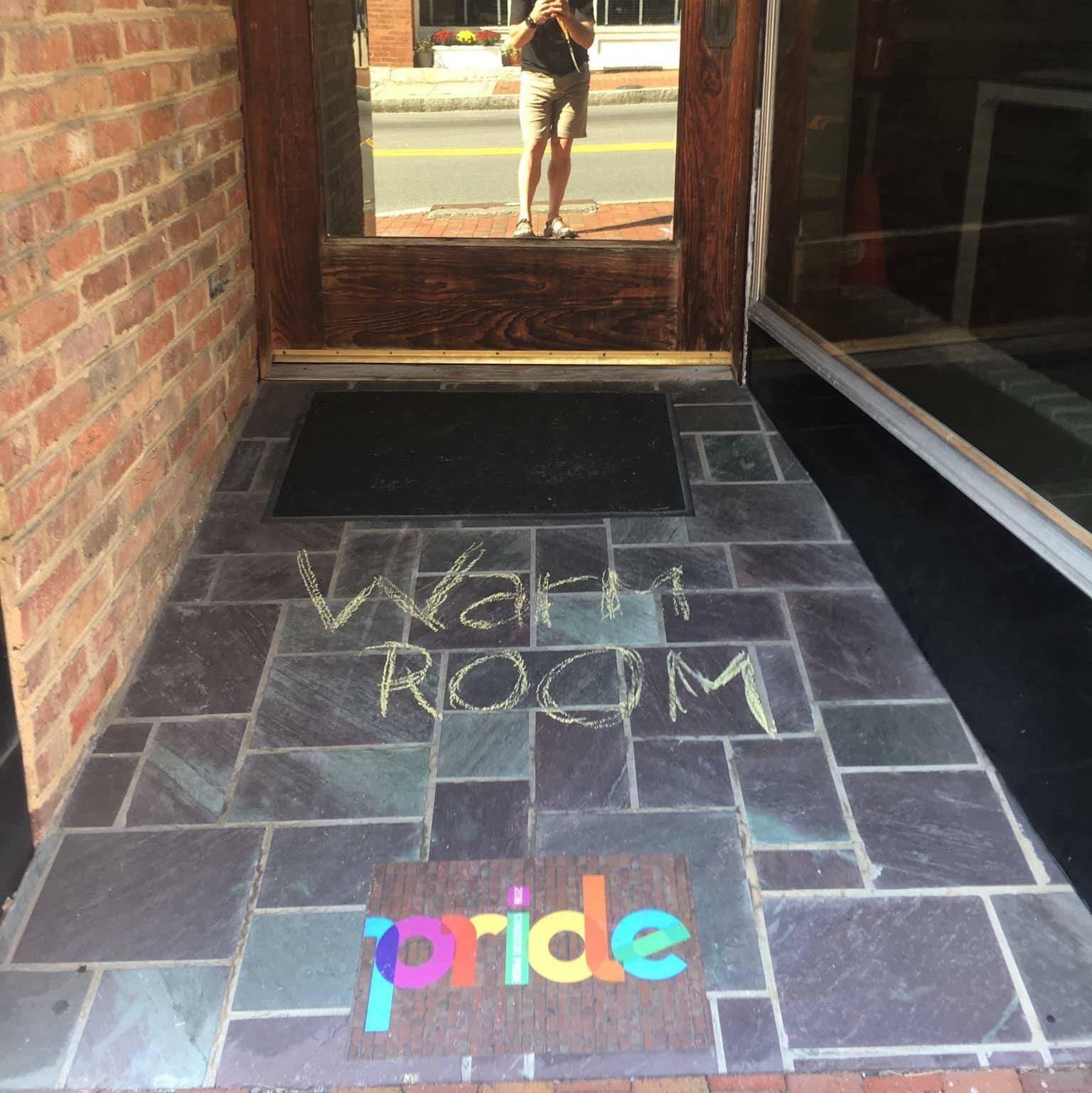 Picture of entrance to Warm Room at Staunton Pride 2018